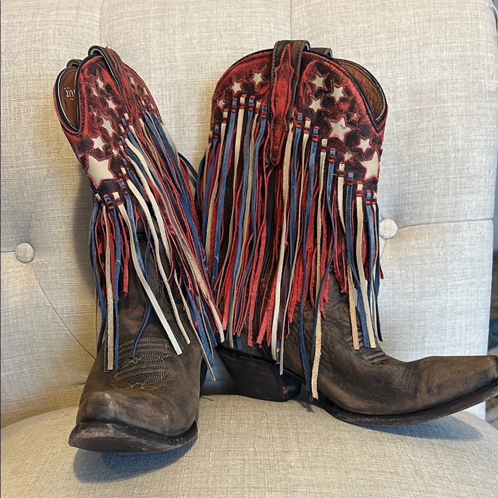 Western Fringe Cowboy Boots